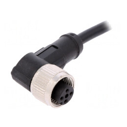 Cablu Conectare M12 4PIN Unghi 2m 250VAC 4A PVC | Electronic-mag.ro | Componente Electronice