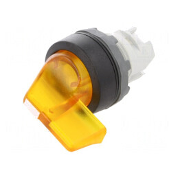 Comutator rotativ 22mm galben IP66 2 poziții | Electronic-mag.ro | Componente Electronice
