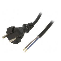 Cablu Electric Negru 3.8m 10A 2x1mm2