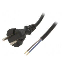 Cablu Electric Negru 3.8m 10A 2x1mm2 | Electronic-mag.ro | Componente Electronice