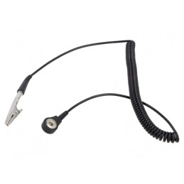 Cablu ESD Spiralat Negru 1.8m | Electronic-mag.ro | Componente Electronice