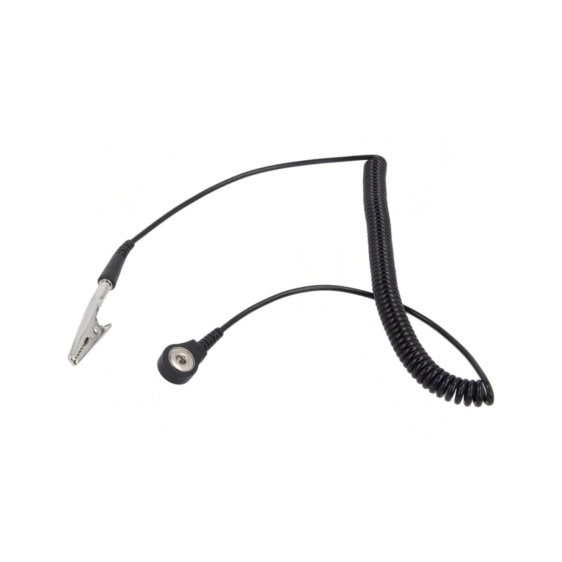 Cablu ESD Spiralat Negru 1.8m | Electronic-mag.ro | Componente Electronice