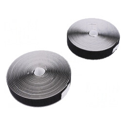 Bandă arici acril neagră 25mm x 5m | Electronic-mag.ro | Componente Electronice