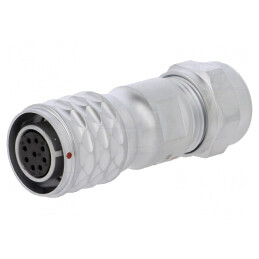 Mufă SF12 mamă 9 PIN IP67 3A 125V pentru cablu 5-8mm