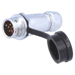 Mufă SF12 Tată 5 PIN IP67 4-6.5mm 5A 180V | Electronic-mag.ro | Componente Electronice