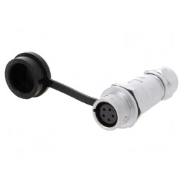 Mufă SF12 Mamă 5 PIN IP67 5A 180V | Electronic-mag.ro | Componente Electronice