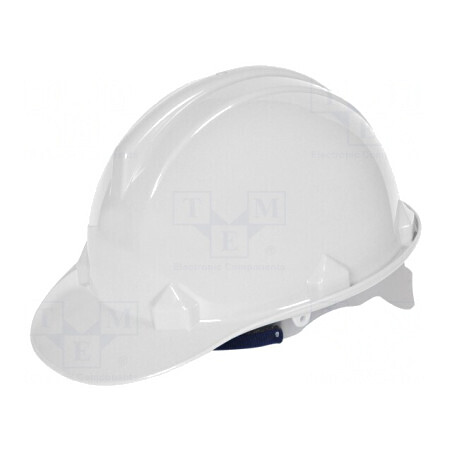 Cască de protecție albă pentru construcții | Electronic-mag.ro | Componente Electronice