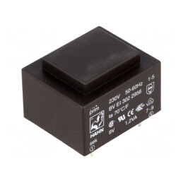 Transformator încapsulat 1,2VA 230VAC 9V PCB | Electronic-mag.ro | Componente Electronice