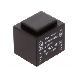 Transformator Încapsulat 2,3VA 230V 7,5V 307mA PCB | Electronic-mag.ro | Componente Electronice