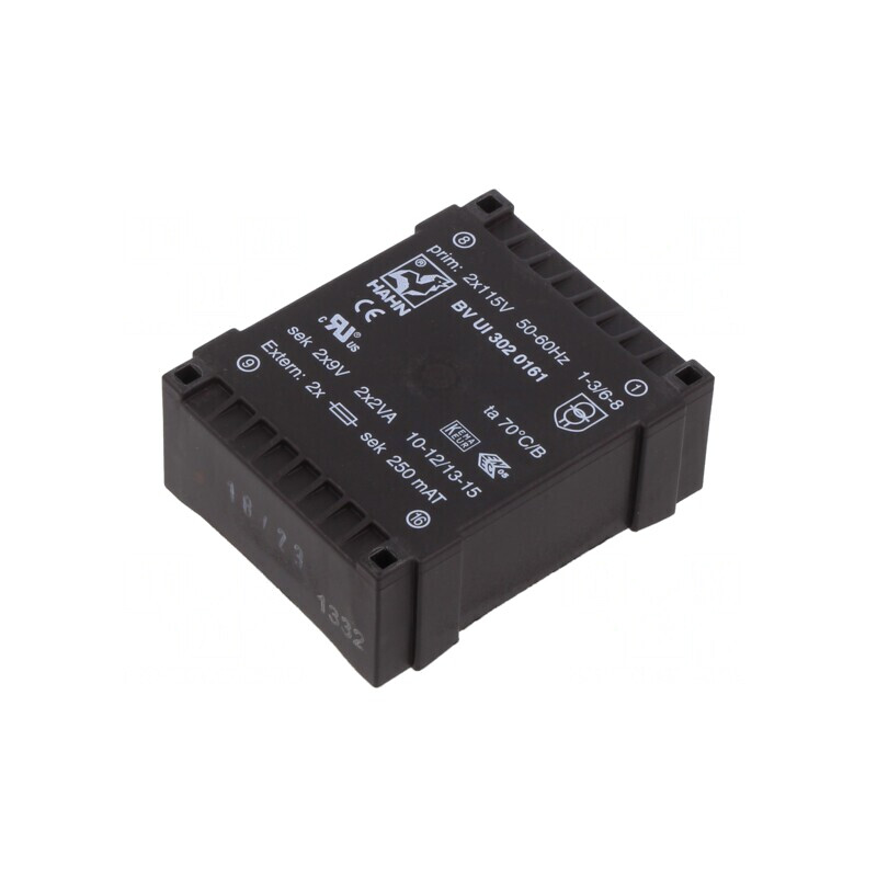 Transformator încapsulat 4VA 115V 9V 222mA PCB | Electronic-mag.ro | Componente Electronice