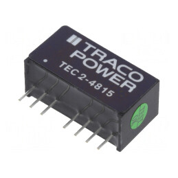 Convertor DC/DC 2W 36-75V la 24VDC 83mA SIP8 | Electronic-mag.ro | Componente Electronice