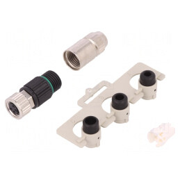 Conector M8 Mamă 4 Pin Drept pe Cablu IP67 32V 4A | Electronic-mag.ro | Componente Electronice