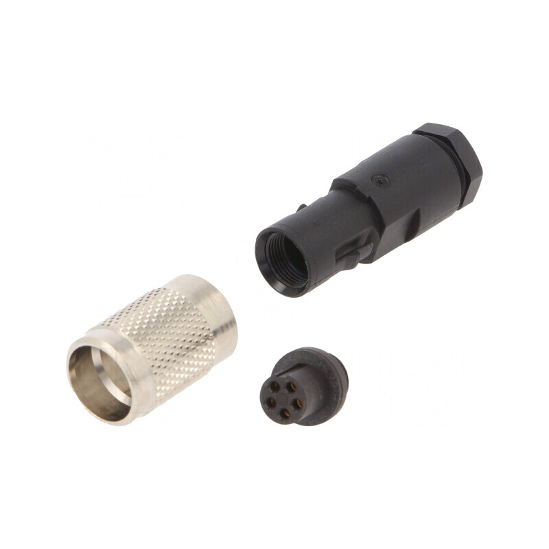 Conector M9 Mufă Mamă Aurită 5 Pin IP67 125V Pe Cablu | Electronic-mag.ro | Componente Electronice Conector M9 Mufă Mamă Aurită 5 Pin IP67 125V Pe Cablu | Electronic-mag.ro | Componente Electronice