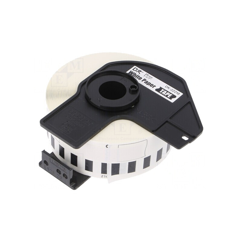 Etichetă Autoadezivă Albă 29mm x 30,48m Culoare Caracter Neagră | Electronic-mag.ro | Componente Electronice