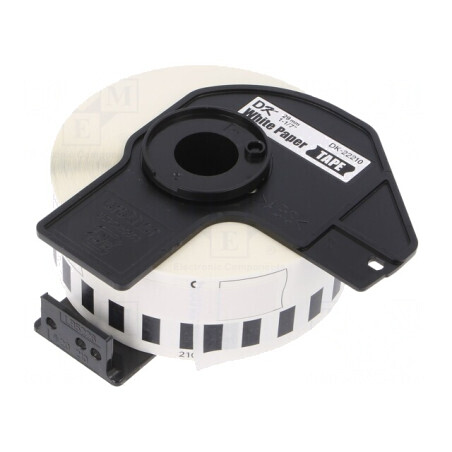 Etichetă Autoadezivă Albă 29mm x 30,48m Culoare Caracter Neagră | Electronic-mag.ro | Componente Electronice