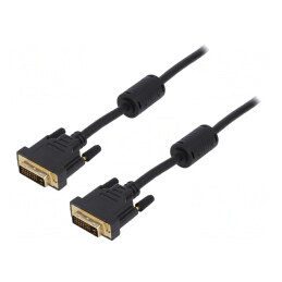 Cablu Dual Link DVI-D 24+1 PVC Negru | Electronic-mag.ro | Componente Electronice