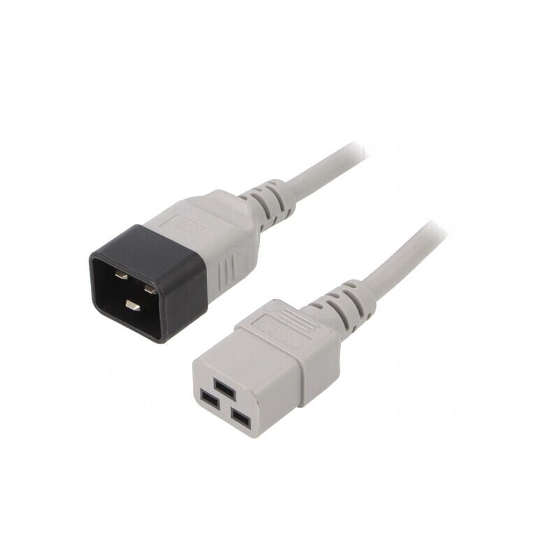 Cablu de alimentare IEC C19-C20 5m Gri 16A 250V | Electronic-mag.ro | Componente Electronice Cablu de alimentare IEC C19-C20 5m Gri 16A 250V | Electronic-mag.ro | Componente Electronice
