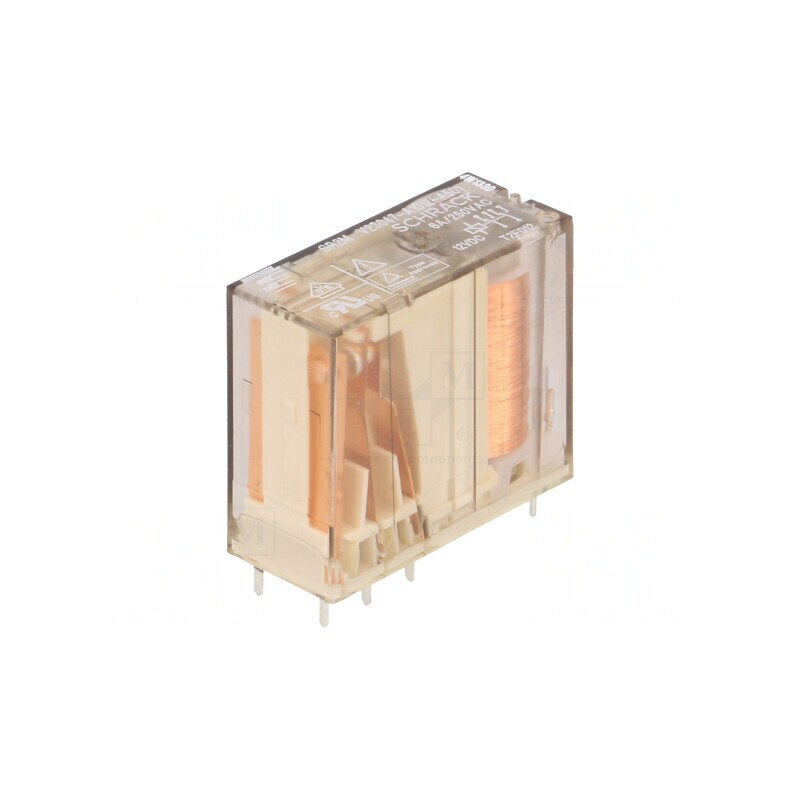 Releu Electromagnetic DPDT 12VDC 6A PCB | Electronic-mag.ro | Componente Electronice