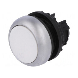 Comutator apăsare 22mm alb 2 poziții | Electronic-mag.ro | Componente Electronice