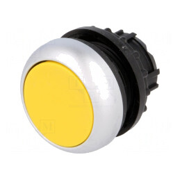Comutator Apăsare 22mm 2 Pozitii Galben | Electronic-mag.ro | Componente Electronice