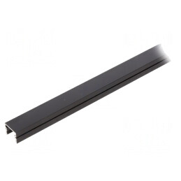 Profil aluminiu negru pentru module LED 2m PDS-4-PLUS | Electronic-mag.ro | Componente Electronice