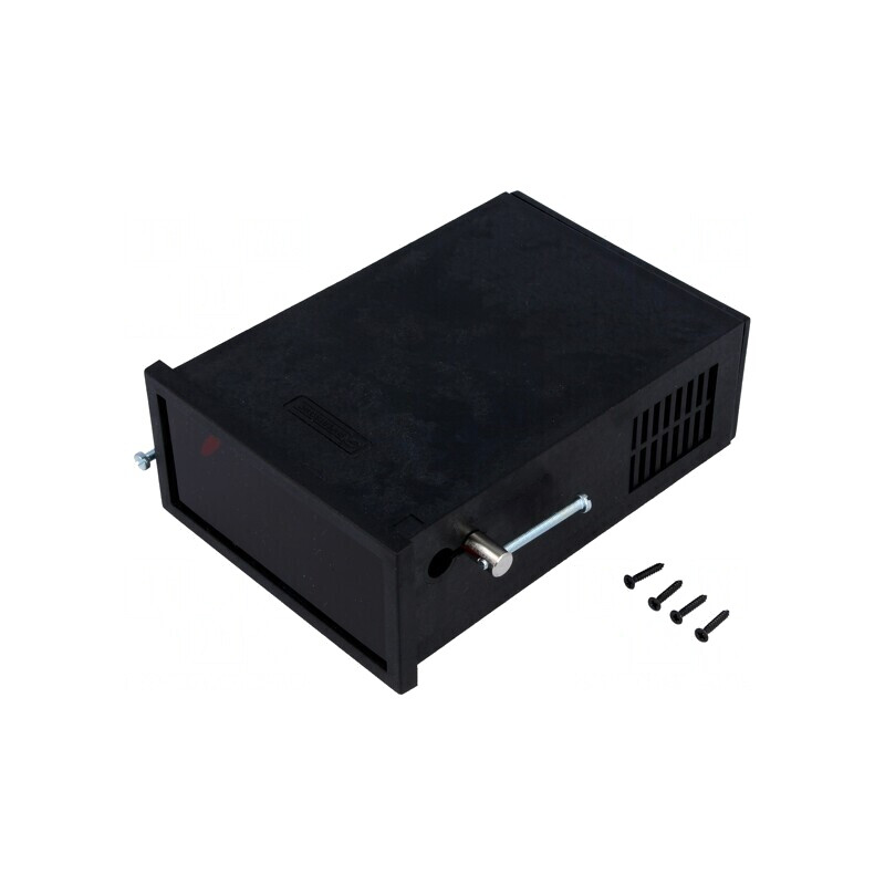 Carcasă ABS neagră 96x48x134mm DINS | Electronic-mag.ro | Componente Electronice