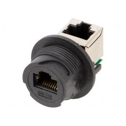 Adaptor PIN 8 Cat 5e Plastic 8p8c IP67 | Electronic-mag.ro | Componente Electronice