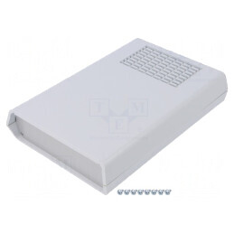 Carcasă Ventilată din ABS cu Ghidaje PCB | Electronic-mag.ro | Componente Electronice