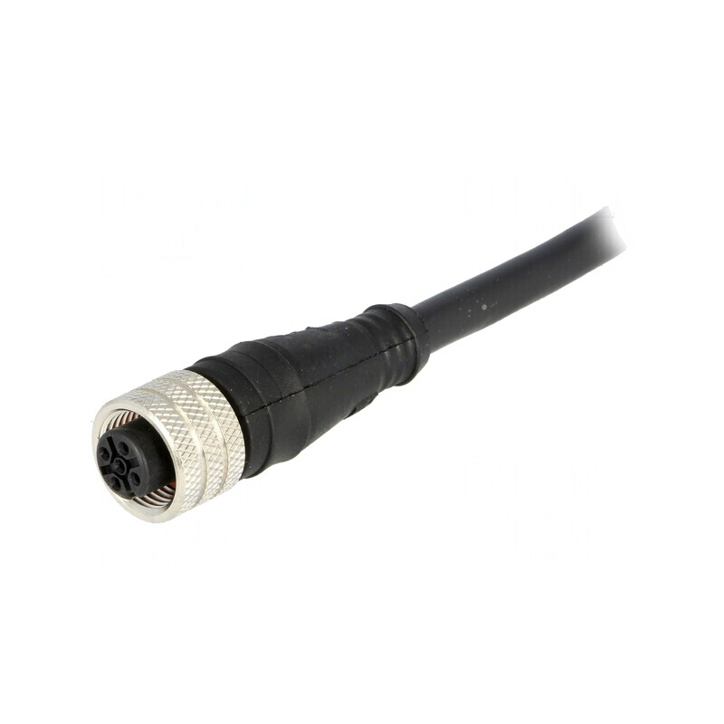 Mufă M12 5 Pin Mamă 2m IP67 60V 4A | Electronic-mag.ro | Componente Electronice
