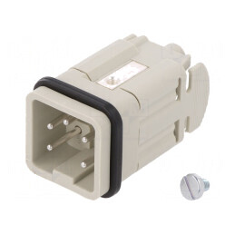 Conector HDC tată 5 pini 3 inserturi de contact | Electronic-mag.ro | Componente Electronice
