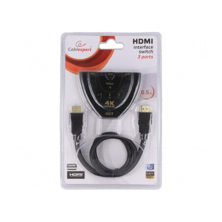 Comutator HDMI HDCP Negru 1.4 | Electronic-mag.ro | Componente Electronice