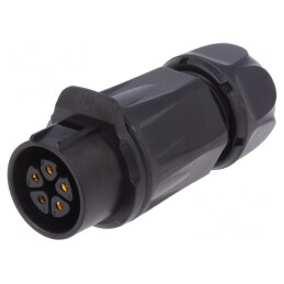 Mufă Circulară 20mm 5 Pini Aurită 12A | Electronic-mag.ro | Componente Electronice