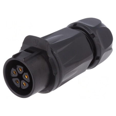 Mufă Circulară 20mm 5 Pini Aurită 12A | Electronic-mag.ro | Componente Electronice