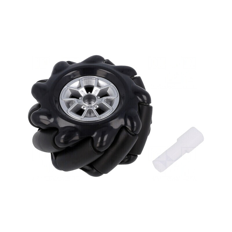 Roată stânga neagră 60mm gumă | Electronic-mag.ro | Componente Electronice Roată stânga neagră 60mm gumă | Electronic-mag.ro | Componente Electronice
