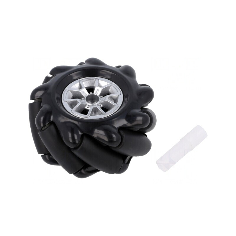 Roată neagră înşurubabilă Ø 60mm gumă | Electronic-mag.ro | Componente Electronice