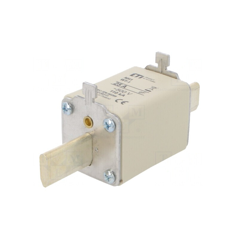 Siguranță fuzibilă 25A 500VAC NH1 WT-NH | Electronic-mag.ro | Componente Electronice