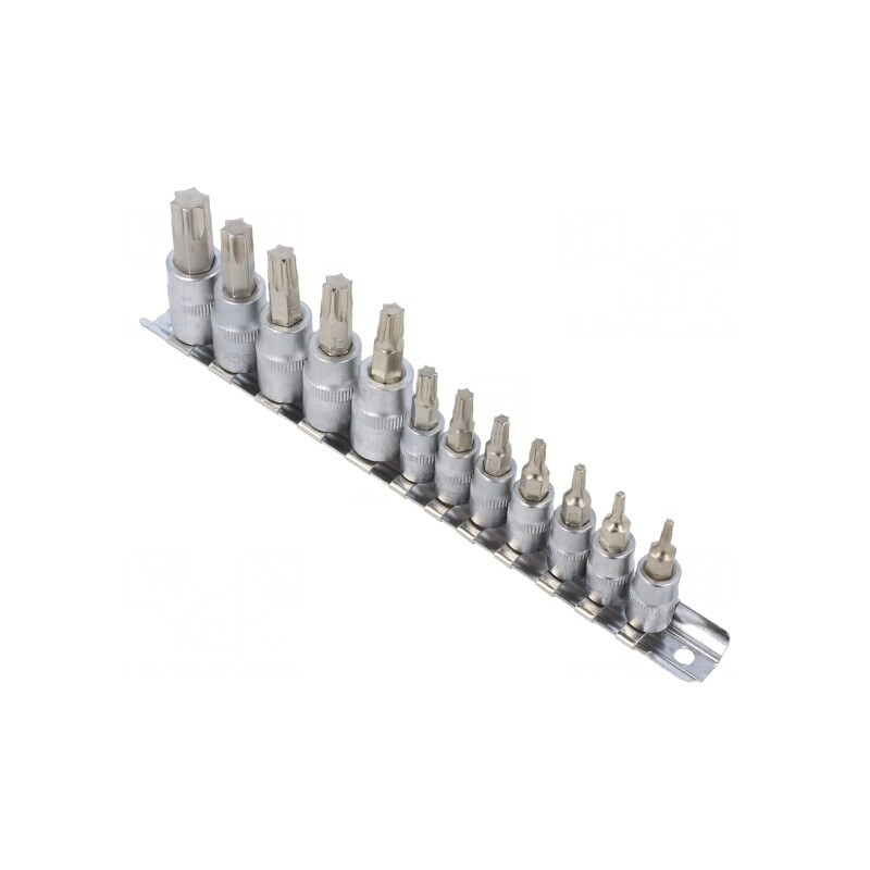 Set Chei Tubulare Torx Oțel Crom-Vanadiu 12 Buc. | Electronic-mag.ro | Componente Electronice