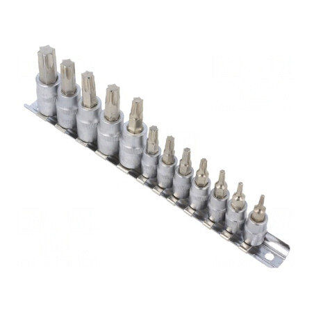 Set Chei Tubulare Torx Oțel Crom-Vanadiu 12 Buc. | Electronic-mag.ro | Componente Electronice