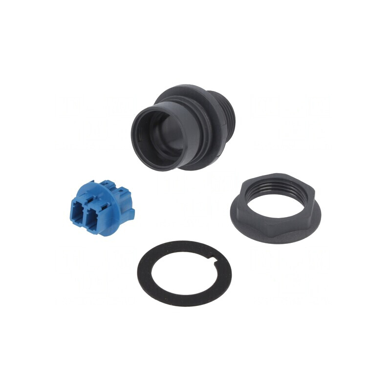 Conector fibră optică duplex monomod tip baionetă | Electronic-mag.ro | Componente Electronice