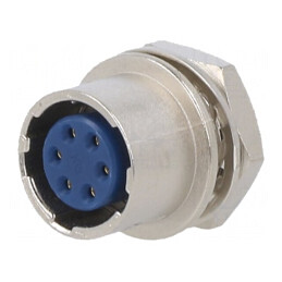 Conector Circular HR10 Push-Pull Soclu 6 PIN Aurit | Electronic-mag.ro | Componente Electronice