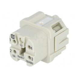 Conector HDC Inserturi Contact Mamă 5P 4PE | Electronic-mag.ro | Componente Electronice