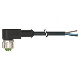 Cablu Conectare M12 4 Pinuri Unghi 3m 250V 4A PVC | Electronic-mag.ro | Componente Electronice