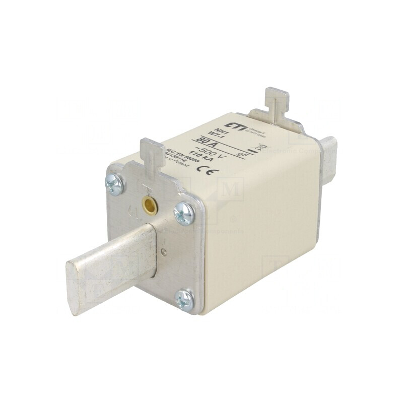 Siguranță Ardere Rapidă 80A 500VAC NH1 | Electronic-mag.ro | Componente Electronice