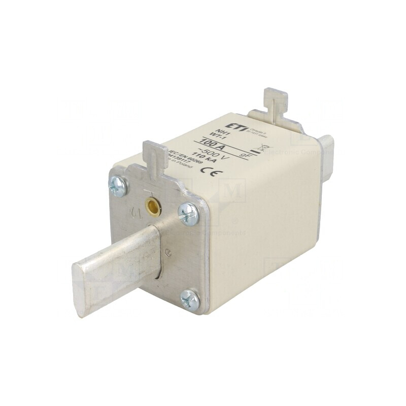 Siguranță Ardere Rapidă 100A 500VAC NH1 WT-NH | Electronic-mag.ro | Componente Electronice