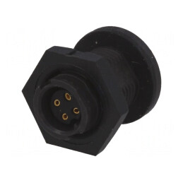 Conector Circular EN2 Soclu Mamă THT pentru Panou | Electronic-mag.ro | Componente Electronice