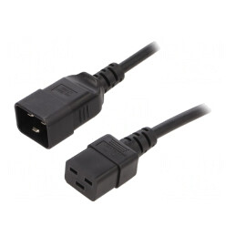 Cablu Alimentare IEC C19 la IEC C20 5m Negru 16A | Electronic-mag.ro | Componente Electronice