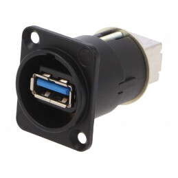 Reversible USB 3.0 Gender Changer - Black | Electronic-mag.ro | Componente Electronice