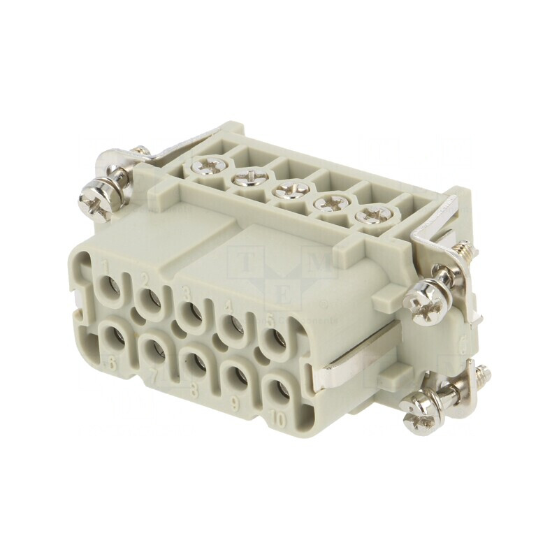 Conector HDC Inserturi Contact Mamă 10P 16A | Electronic-mag.ro | Componente Electronice