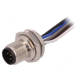 Soclu M12 5 PIN tată Profibus cabluri IP67 drept 60V | Electronic-mag.ro | Componente Electronice