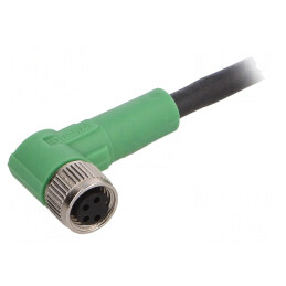 Cablu de Conectare M8 4PIN în Unghi 1.5m 30VAC 4A PUR | Electronic-mag.ro | Componente Electronice